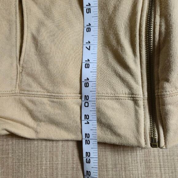 Lauren Ralph Lauren Sherpa Collared Jacket Size XS Tan Sweatshirt Zip Up Casual - Picture 6 of 7